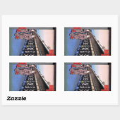 Sticker Rectangulaire Magasins avec des articles en coton à Ōdenma-chō ( (Feuille)