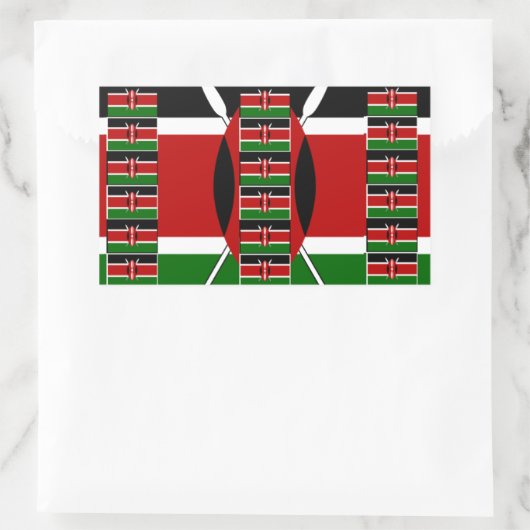 Sticker Rectangulaire 🇰 🇪 Magical Kenya : Le cadre de l'unité et de la (Sac)