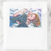 Sticker Rectangulaire Magie de plume (Sac)