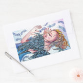 Sticker Rectangulaire Magie de plume (Enveloppe)