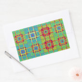 Sticker Rectangulaire Magnifique jolie maya ethnique Imprimer design vec (Enveloppe)