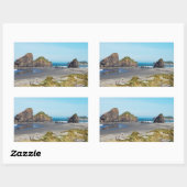 Sticker Rectangulaire Magnifique paysage côtier de l'Oregon (Feuille)