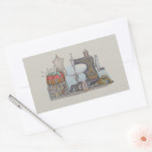 Sticker Rectangulaire Main Powered Sewing (Enveloppe)