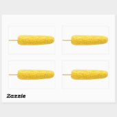 Sticker Rectangulaire Maïs doux sur bâton (Feuille)