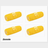 Sticker Rectangulaire Maïs sur l'épi au beurre doré (Feuille)