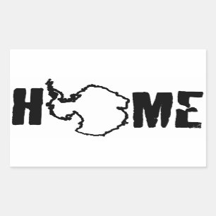 Sticker Rectangulaire Maison - Antarctique