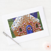 Sticker Rectangulaire Maison de pain d'épices (Enveloppe)