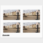 Sticker Rectangulaire Maisons Renaissance (Feuille)