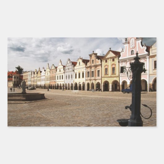 Sticker Rectangulaire Maisons Renaissance (Devant)