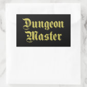 Sticker Rectangulaire Maître de Dungeon (Sac)
