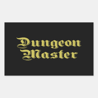 Sticker Rectangulaire Maître de Dungeon