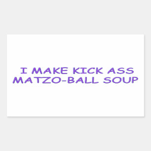 STICKER RECTANGULAIRE MAÎTRE DE MATZO-BALL