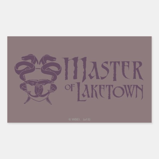 Sticker Rectangulaire Maître du nom de Laketown (Devant)