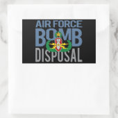 Sticker Rectangulaire Maître EOD de la Force aérienne (Sac)