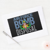 Sticker Rectangulaire Maître EOD de la Force aérienne (Enveloppe)