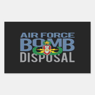 Sticker Rectangulaire Maître EOD de la Force aérienne