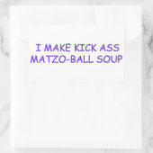 STICKER RECTANGULAIRE MAÎTRE MATZO-BALL (Sac)