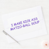 STICKER RECTANGULAIRE MAÎTRE MATZO-BALL (Enveloppe)