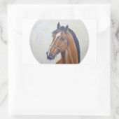 Sticker Rectangulaire Majestic Horse Portrait T-Shirt (Sac)