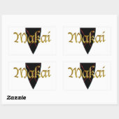 Sticker Rectangulaire Makai (Feuille)