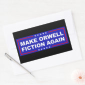 Sticker Rectangulaire Make Orwell Fiction Again (Enveloppe)
