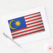 Sticker Rectangulaire Malaisie (Enveloppe)