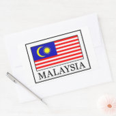 Sticker Rectangulaire Malaisie (Enveloppe)