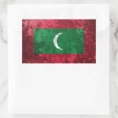 Sticker Rectangulaire Maldives (Sac)
