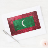 Sticker Rectangulaire Maldives (Enveloppe)
