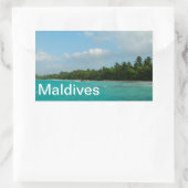 Sticker Rectangulaire Maldives (Sac)