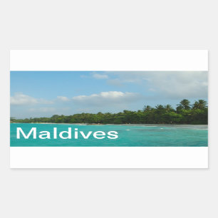 Sticker Rectangulaire Maldives