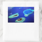 Sticker Rectangulaire Maldives (Sac)