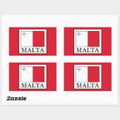 Sticker Rectangulaire Malte (Feuille)