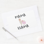 Sticker Rectangulaire Mama Llama Maman (Enveloppe)