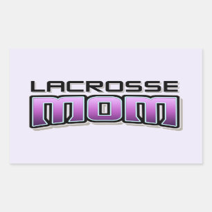 Sticker Rectangulaire MAMAN de lacrosse