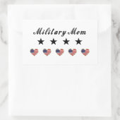 Sticker Rectangulaire Maman militaire (Sac)