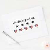 Sticker Rectangulaire Maman militaire (Enveloppe)