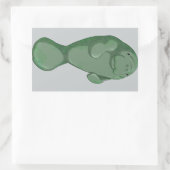 Sticker Rectangulaire Manatee (Sac)