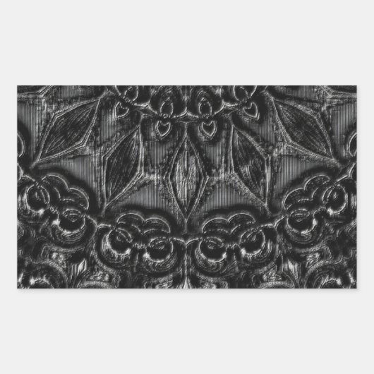 Sticker Rectangulaire Mandala (Devant)