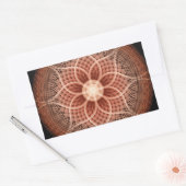 Sticker Rectangulaire Mandala de Lotus de transe (Enveloppe)