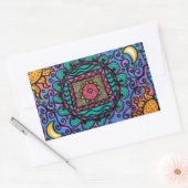 Sticker Rectangulaire Mandala de paix (Enveloppe)