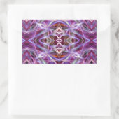 Sticker Rectangulaire Mandala en rose (Sac)