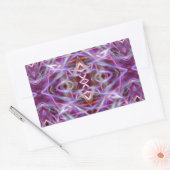 Sticker Rectangulaire Mandala en rose (Enveloppe)