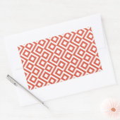 Sticker Rectangulaire Mander orange et blanc (Enveloppe)