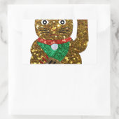 Sticker Rectangulaire maneki neko (Sac)