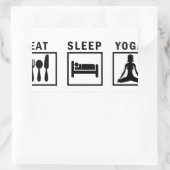 Sticker Rectangulaire manger du yoga (Sac)