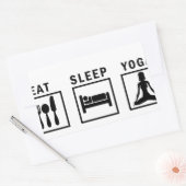 Sticker Rectangulaire manger du yoga (Enveloppe)
