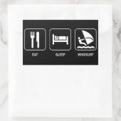 Sticker Rectangulaire Manger Sleep Windsurf (Sac)