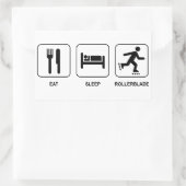 Sticker Rectangulaire Mangez le rollerblade du sommeil (Sac)