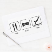 Sticker Rectangulaire Mangez Sleep Dive (Enveloppe)